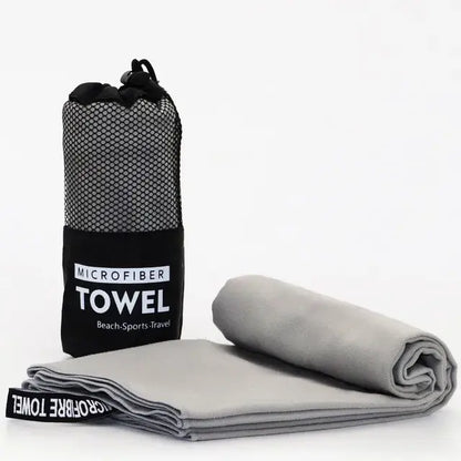 Quick Drying Absorbent Towels Light Grey Extra Large(130x80cm)