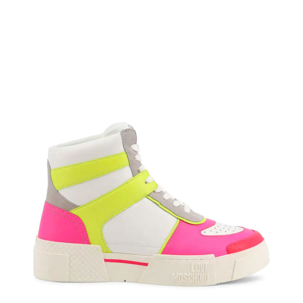 Neon Pink High Top Sneakers 9