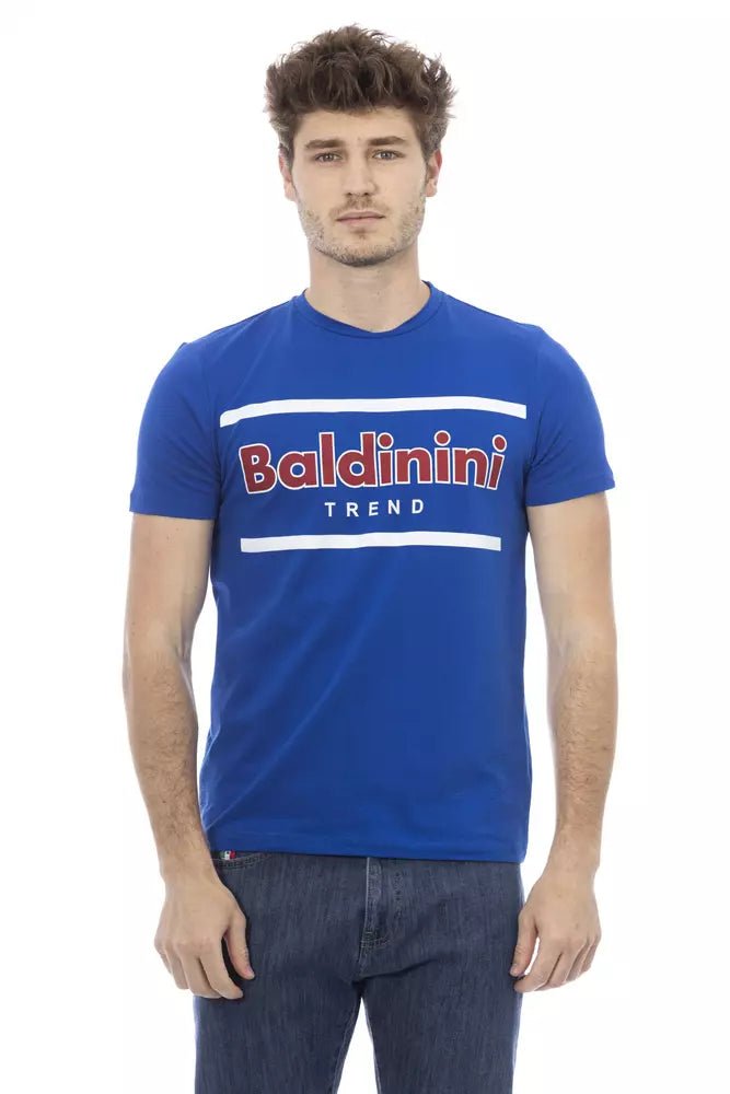 Baldinini Trend Blue Cotton Men T-Shirt