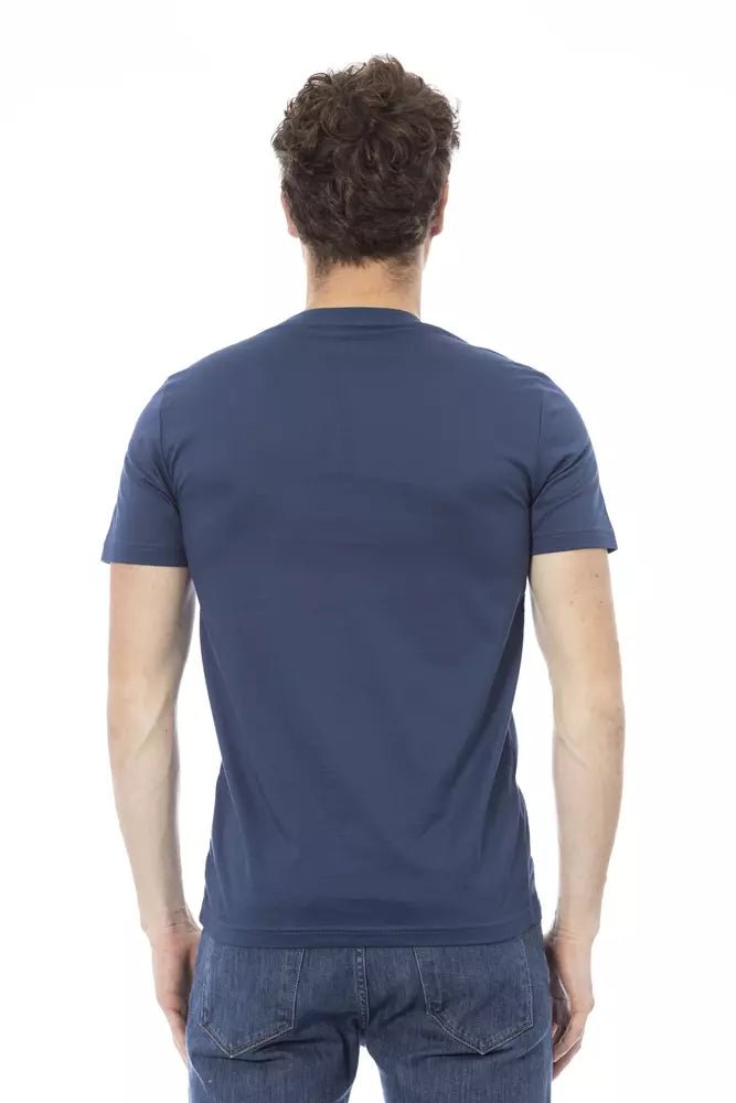 Baldinini Trend Blue Cotton Men T-Shirt