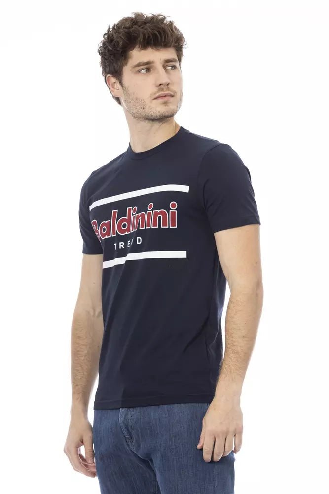 Baldinini Trend Blue Cotton Men T-Shirt