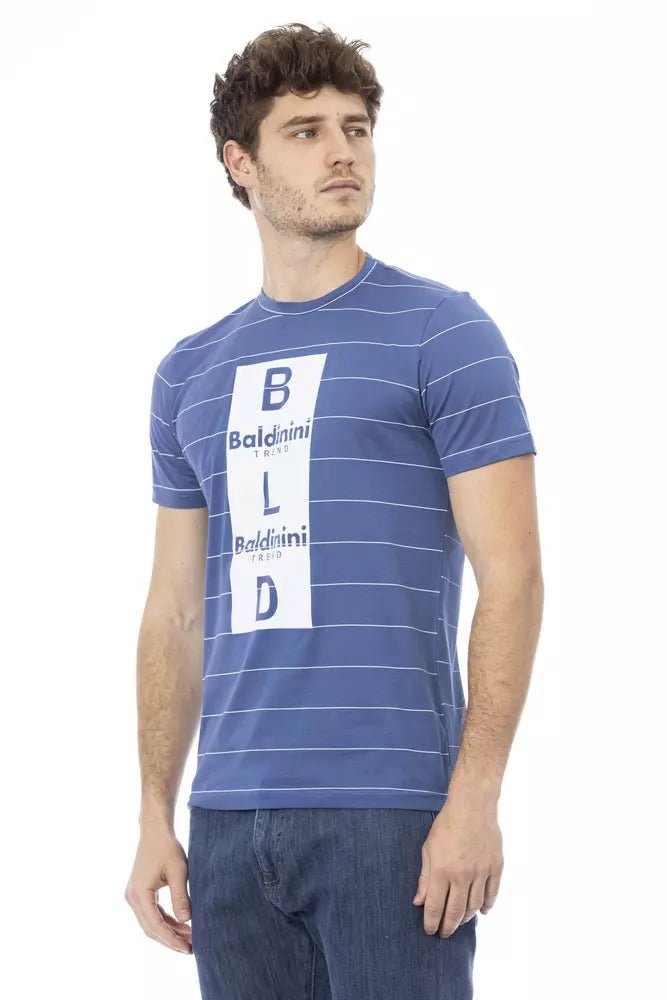 Baldinini Trend Blue Cotton Men T-Shirt