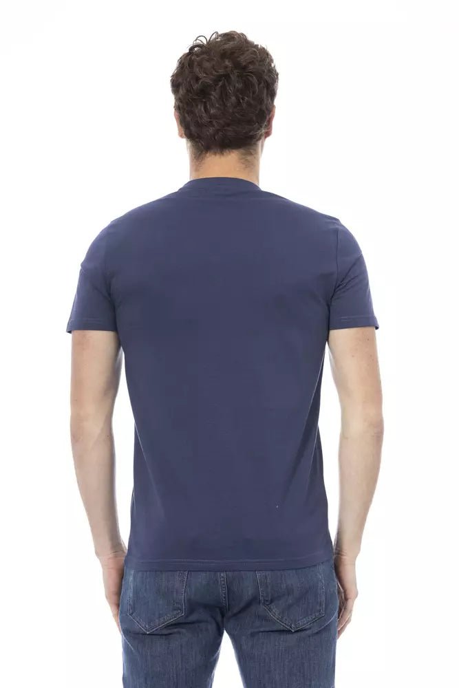 Baldinini Trend "Blue Cotton Men T-Shirt"