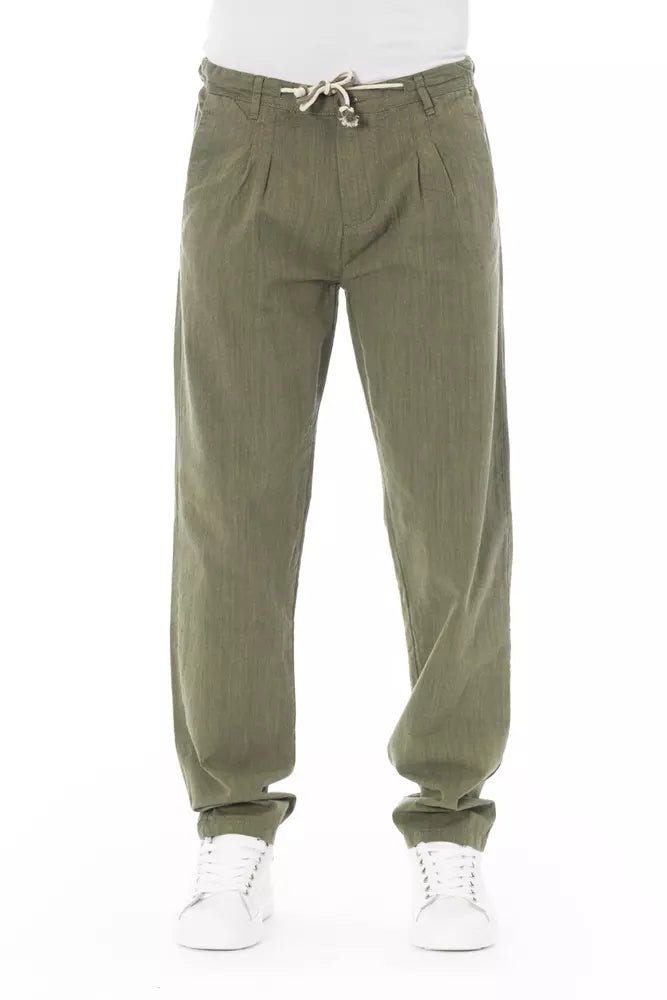 Baldinini Trend Army Cotton Men Chino