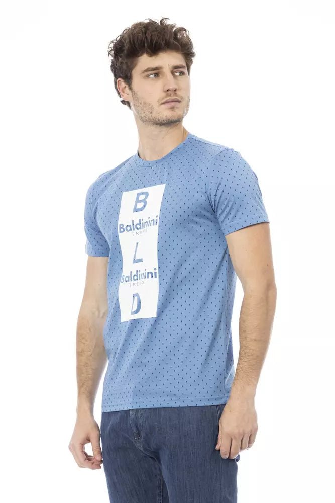 Baldinini Trend Light Blue Cotton Men T-Shirt