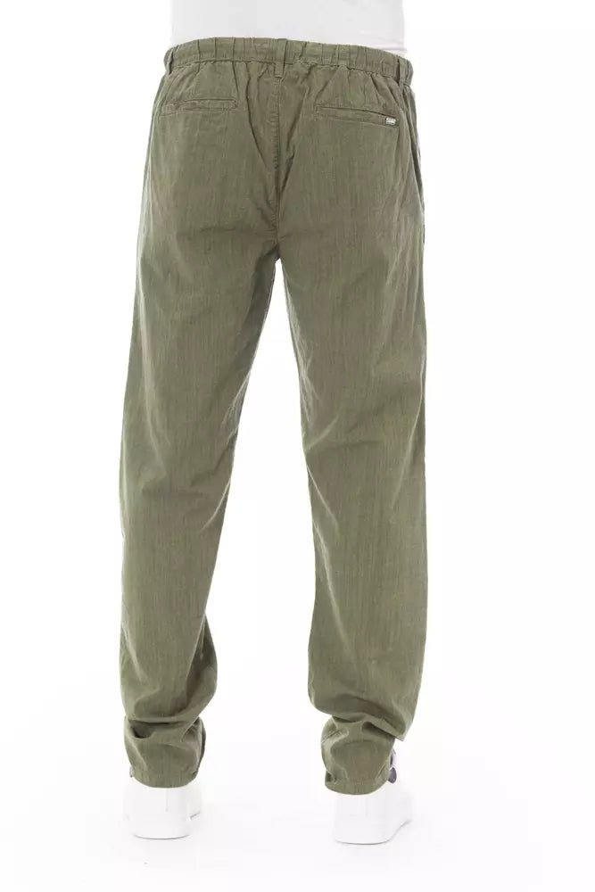 Baldinini Trend Army Cotton Men Chino