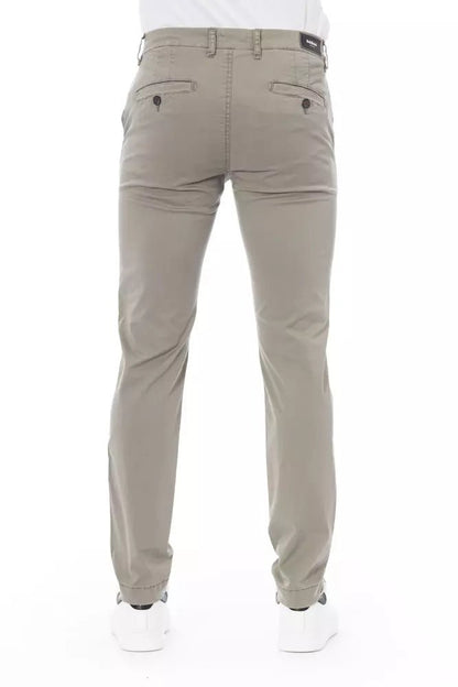 Baldinini Trend Beige Cotton Men Chino