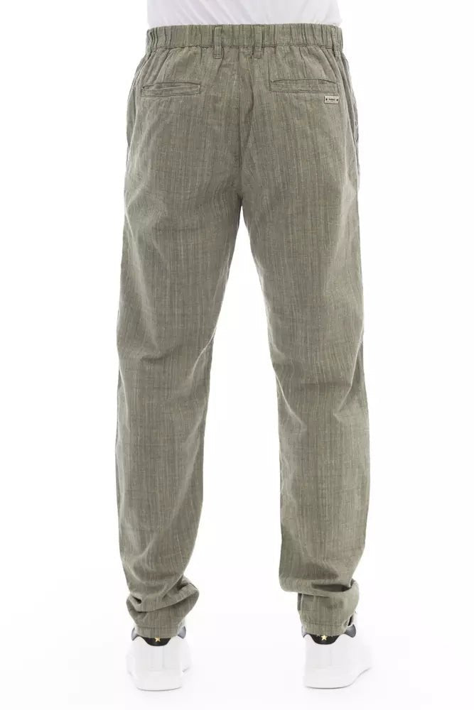 Baldinini Trend Army Cotton Men Pant