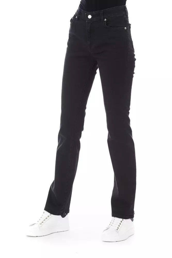 Baldinini Trend Black Cotton Women Jeans