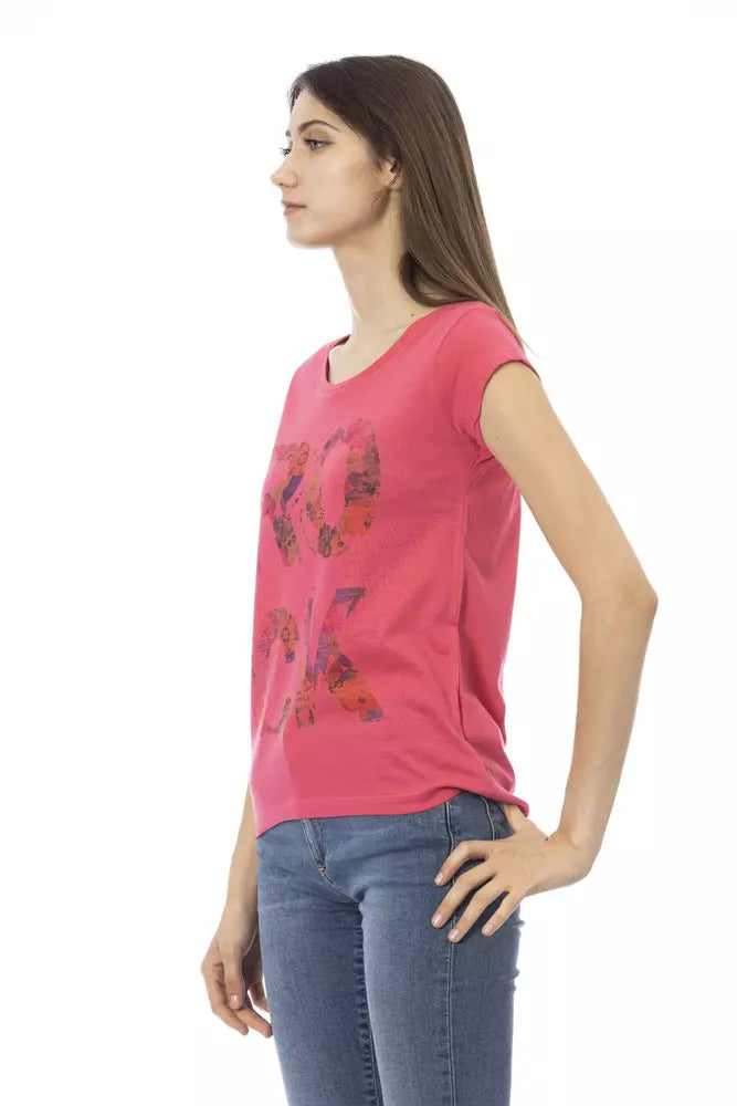 Trussardi Action Pink Cotton Women Top