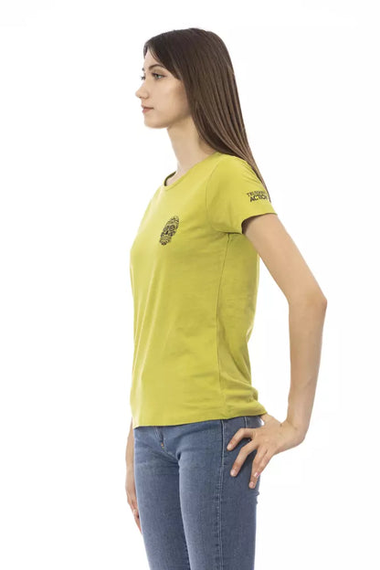 Trussardi Action Green Cotton Women Top