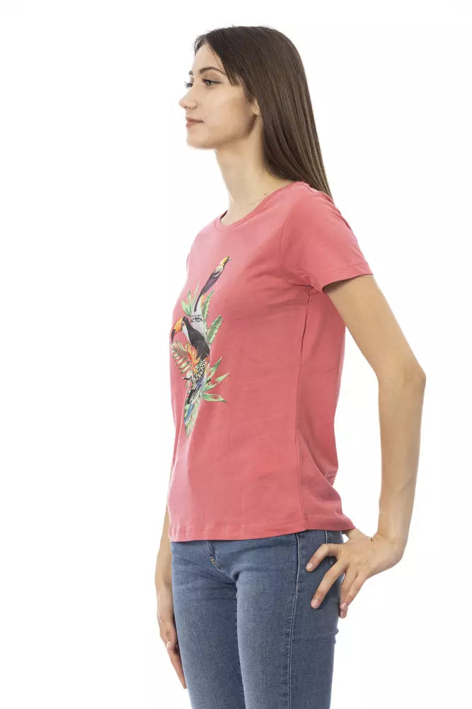 Trussardi Action Pink Cotton Women Top