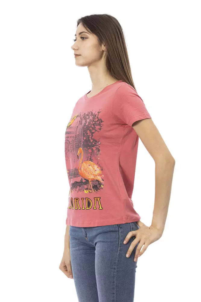 Trussardi Action Pink Cotton Women Top