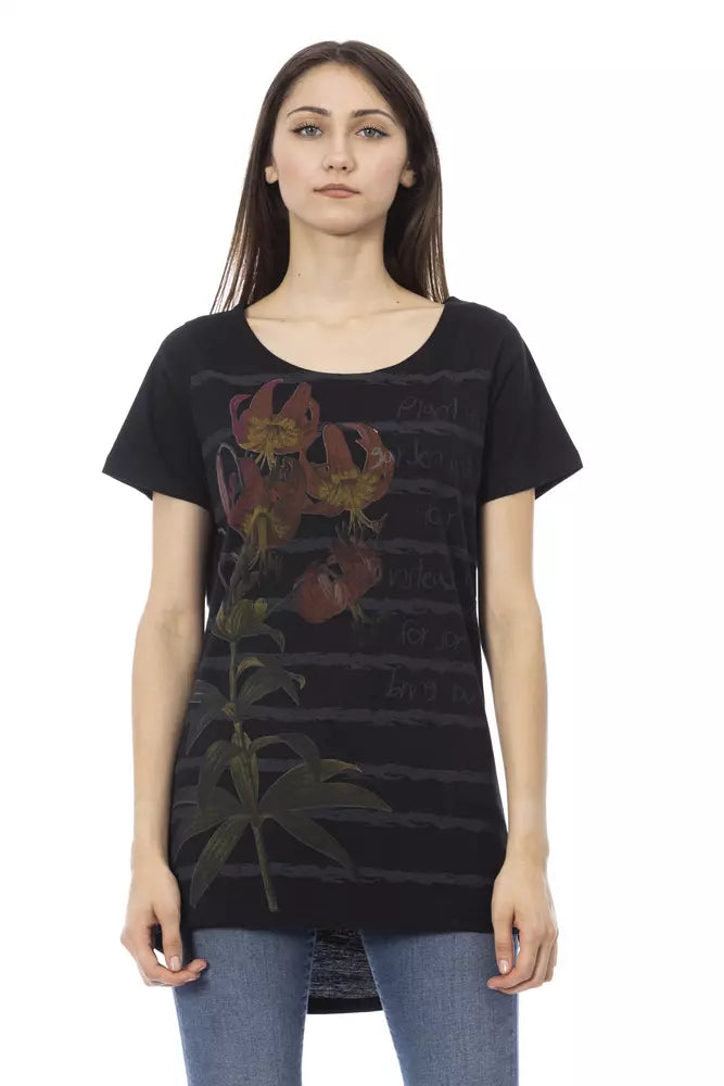 Trussardi Action Black Cotton Women Top