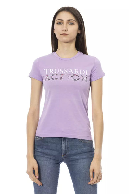 Trussardi Action Purple Cotton Women Top