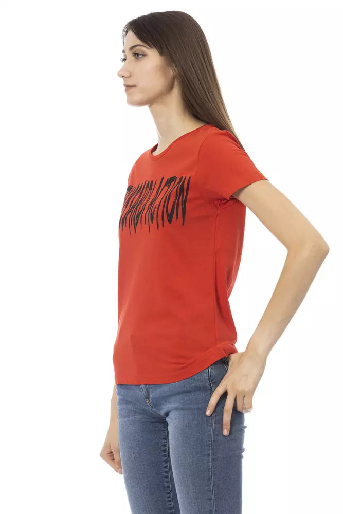 Trussardi Action Red Cotton Women's Top