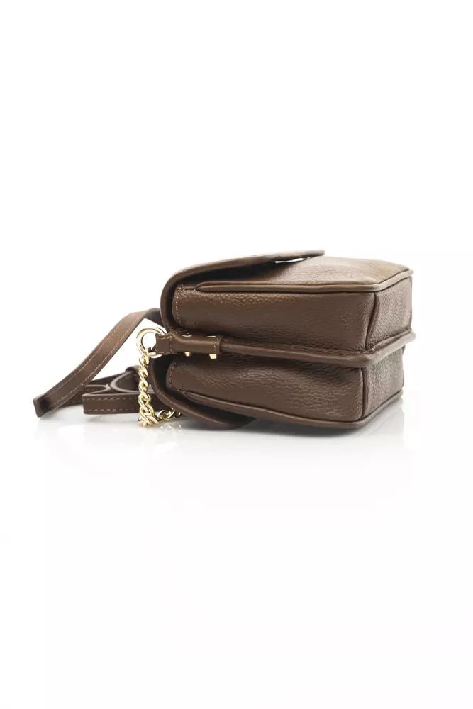 Cerruti 1881 Brown Leather Women Crossbody Bag