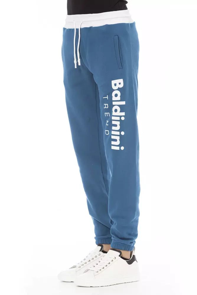 Baldinini Trend Blue Cotton Men Pant