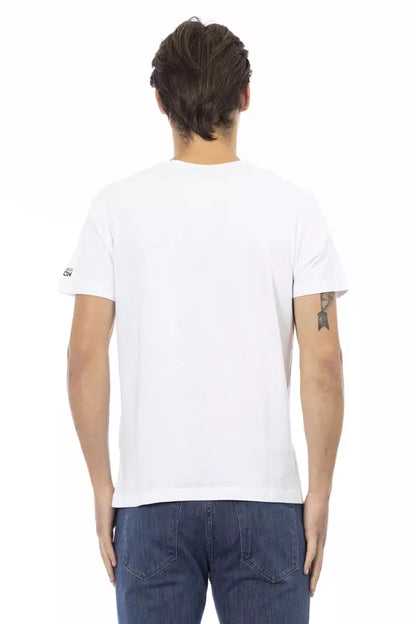 Trussardi Action White Cotton Men T-Shirt