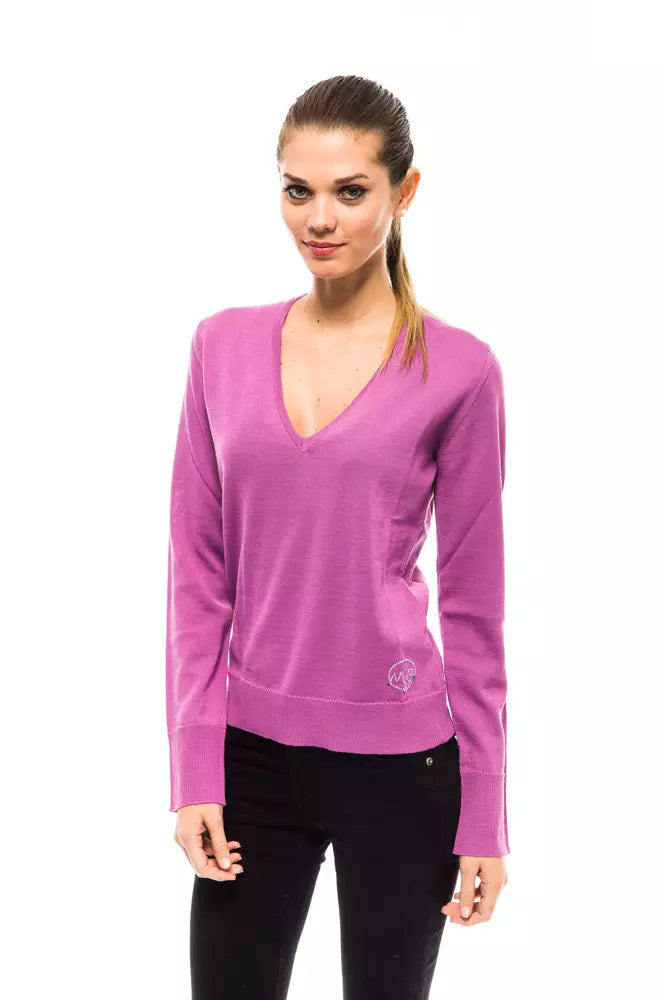 Montana Blu Pink Wool Women Sweater