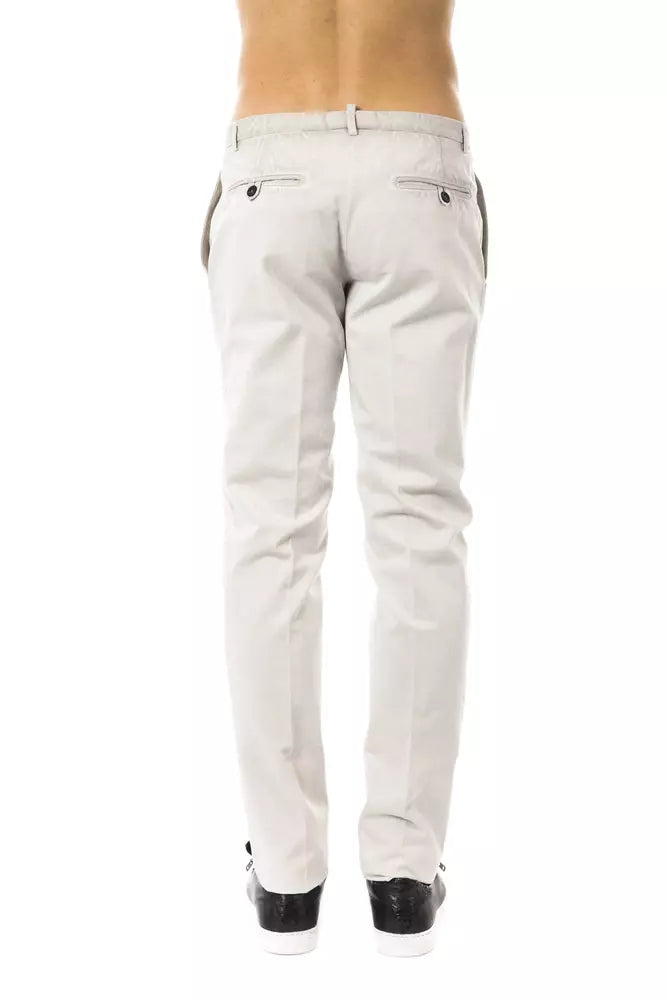 Uominitaliani Gray Cotton Men Pant