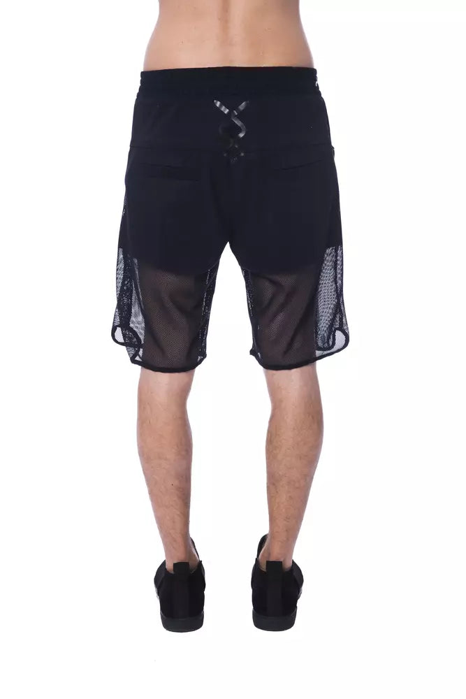 Nicolo Tonetto Black Polyester Men Short