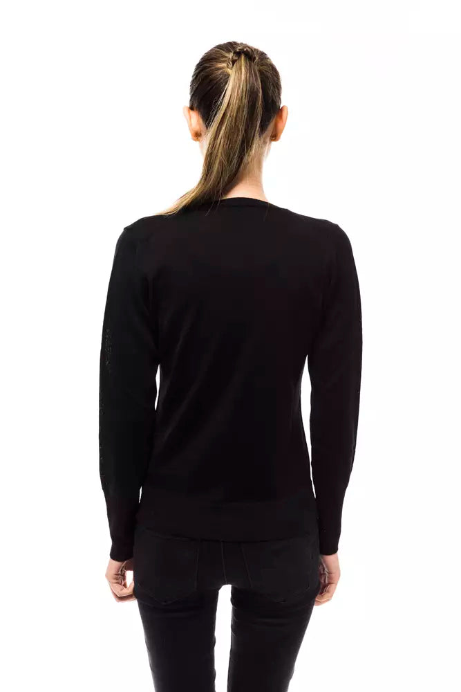 Ungaro Fever Black Wool Women Sweater