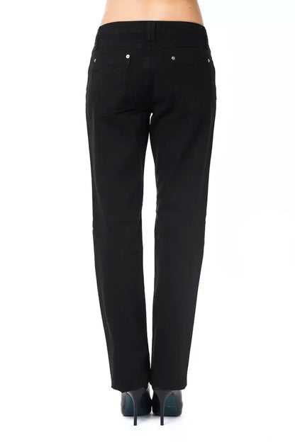 Ungaro Fever Black Cotton Women Jeans