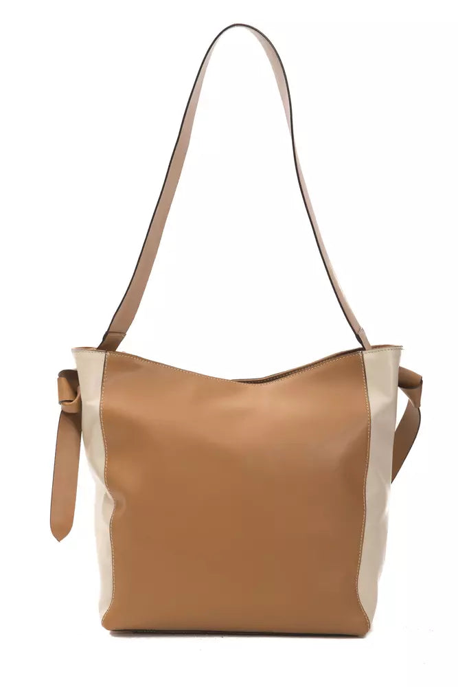 Pompei Donatella Brown Leather Women Shoulder Bag