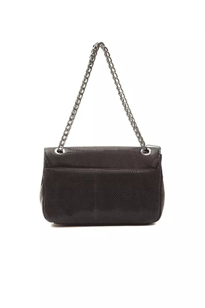 Pompei Donatella Black Leather Women Crossbody