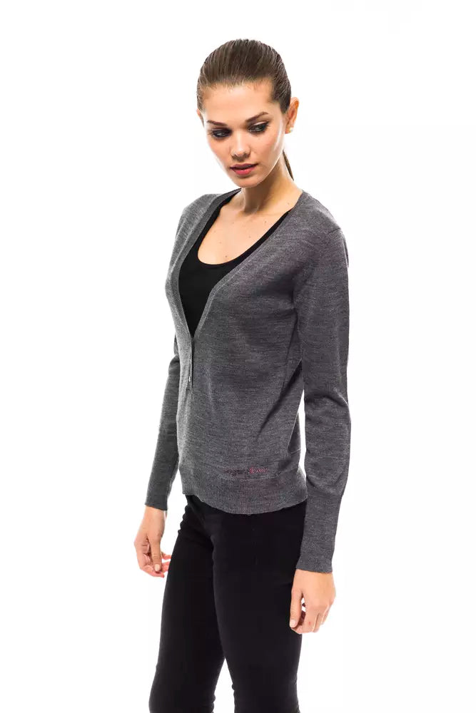 Ungaro Fever Gray Wool Women Sweater