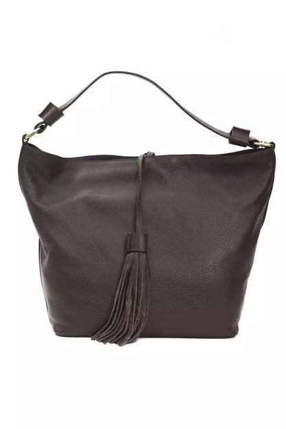 Pompei Donatella Brown Leather Women Shoulder Bag