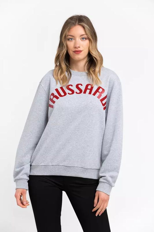 Trussardi Gray Cotton Women Sweater