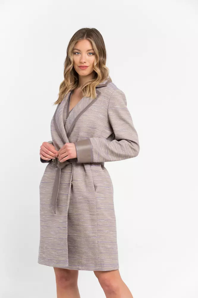 Trussardi Beige Cotton Women Coat