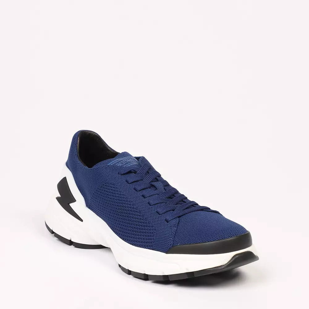 Neil Barrett Blue Textile Men Sneaker