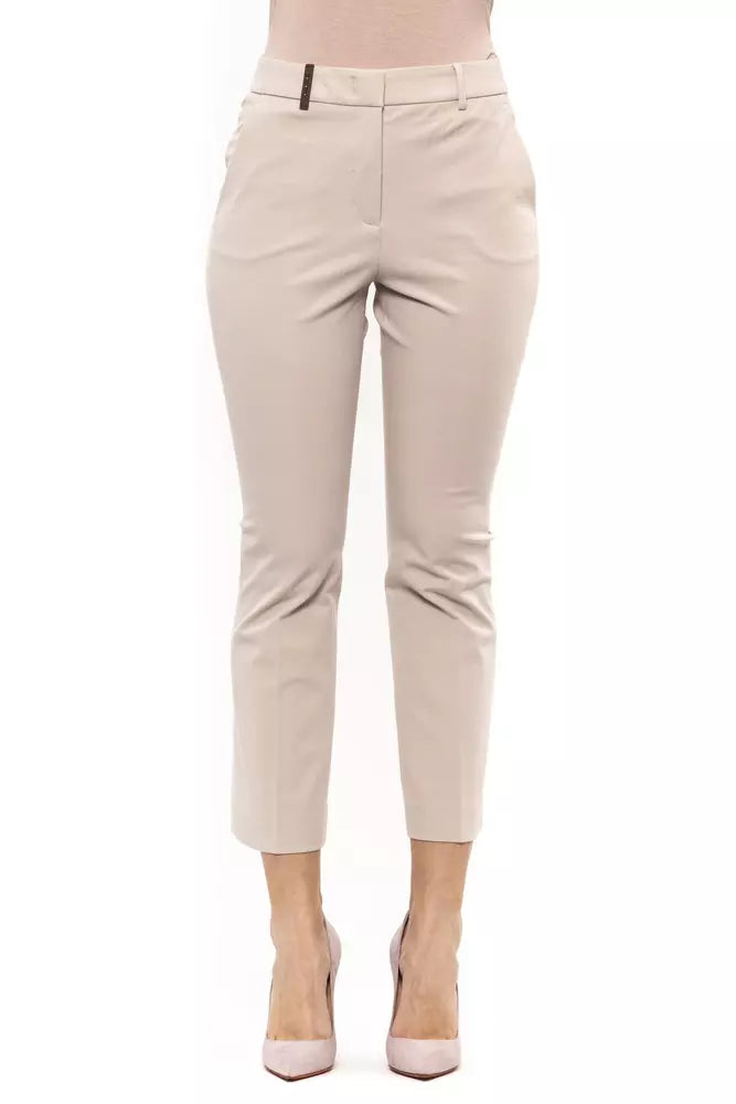 Peserico Beige Cotton Women Pant