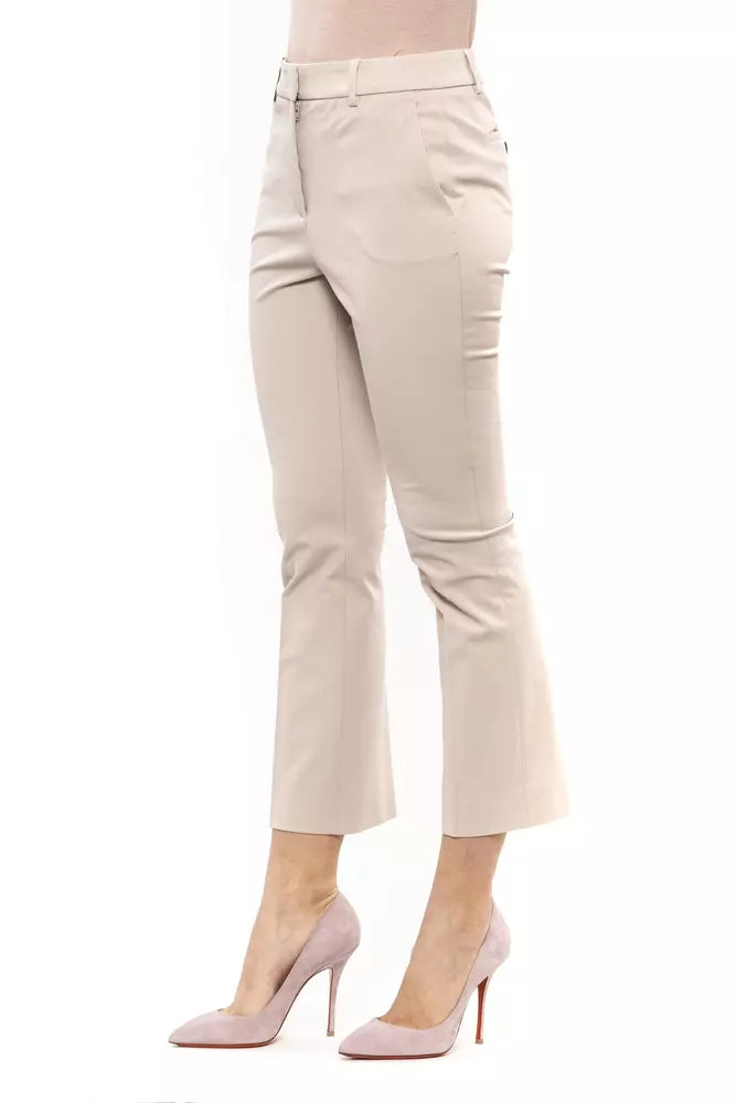 Peserico Beige Cotton Women Trouser