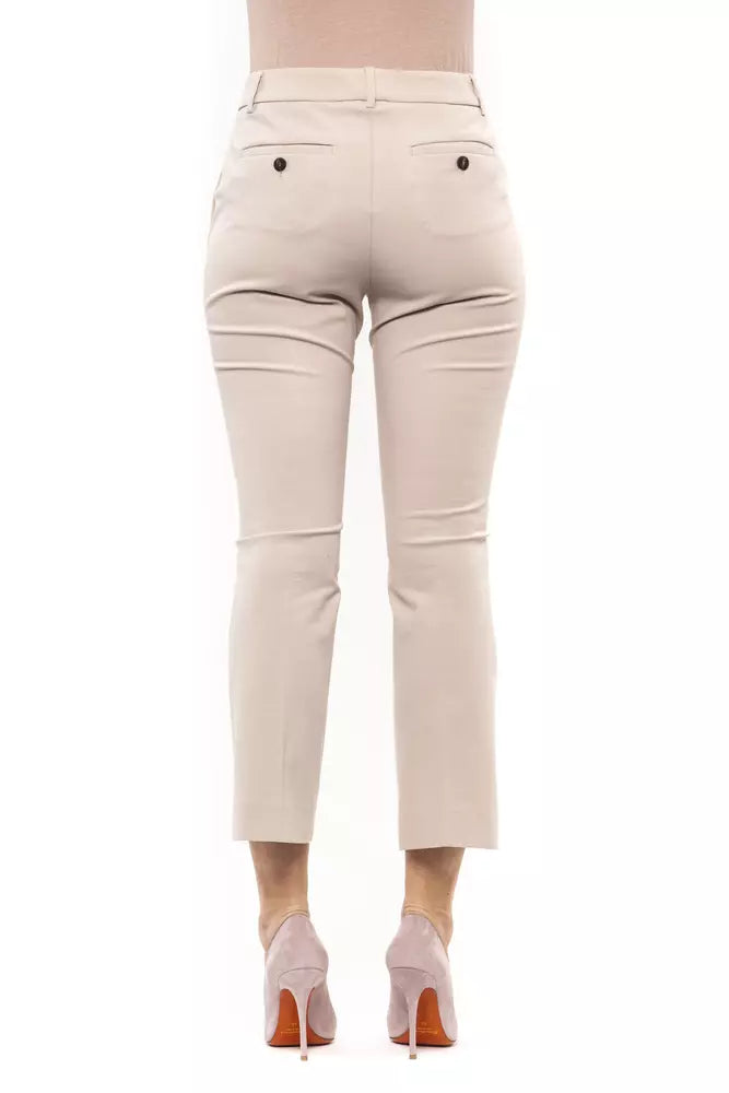 Peserico Beige Cotton Women Pant