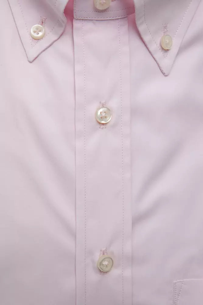 Robert Friedman Pink Cotton Men's Shirt