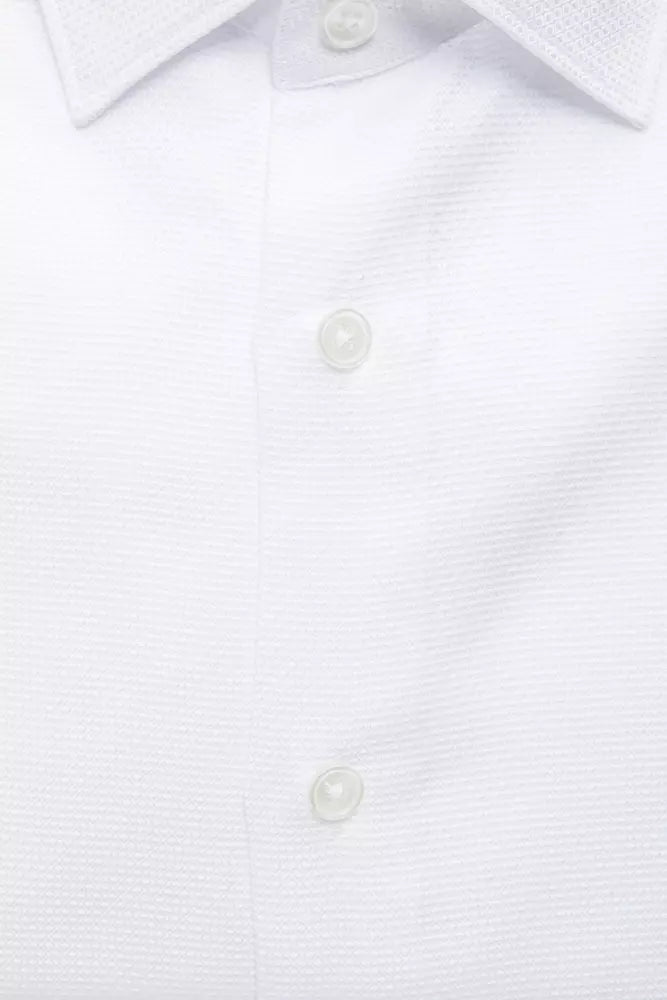 Robert Friedman White Cotton Men's Shirt