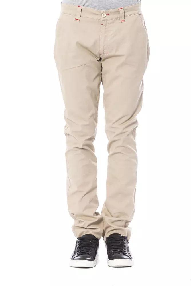 Verri Beige Cotton Men Pant