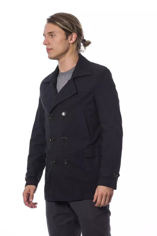 Verri Blue Cotton Men's Blazer