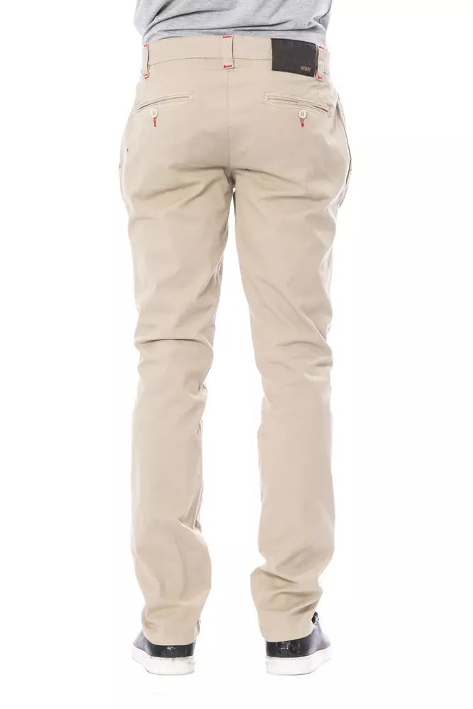 Verri Beige Cotton Men Pant