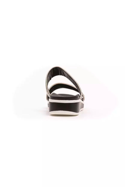 Péché Originel Silver Textile Women Sandal