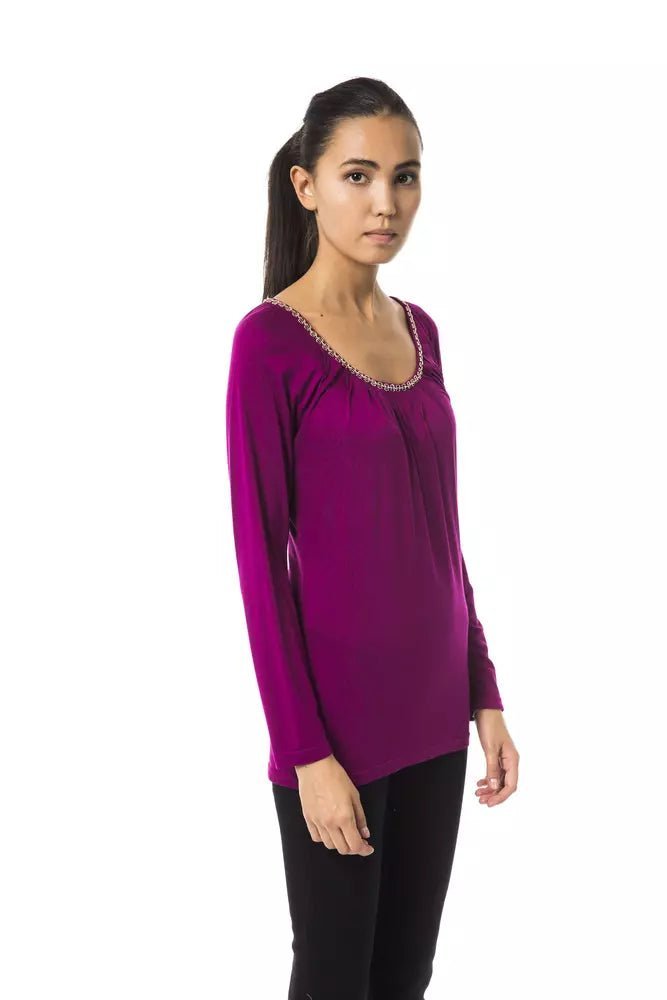 BYBLOS Purple Viscose Women Top