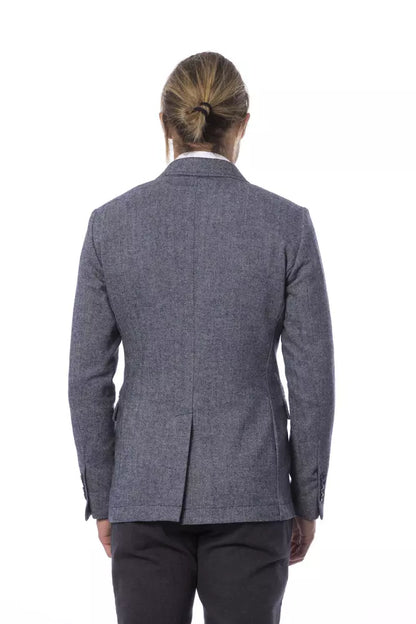 Verri Blue Polyester Men Blazer