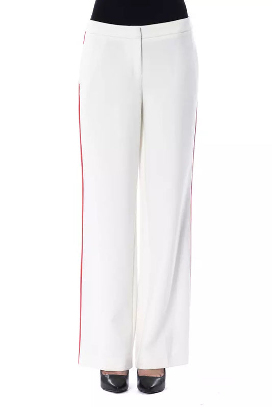 BYBLOS White Polyester Women Pants