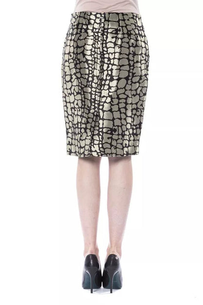 BYBLOS Gold Viscose Women Skirt