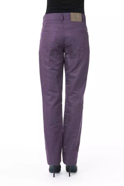 BYBLOS Purple Cotton Women Pant