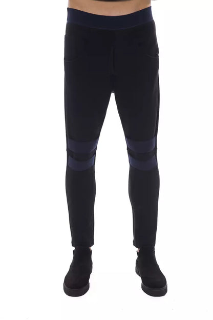 Nicolo Tonetto Black Viscose Men Pants